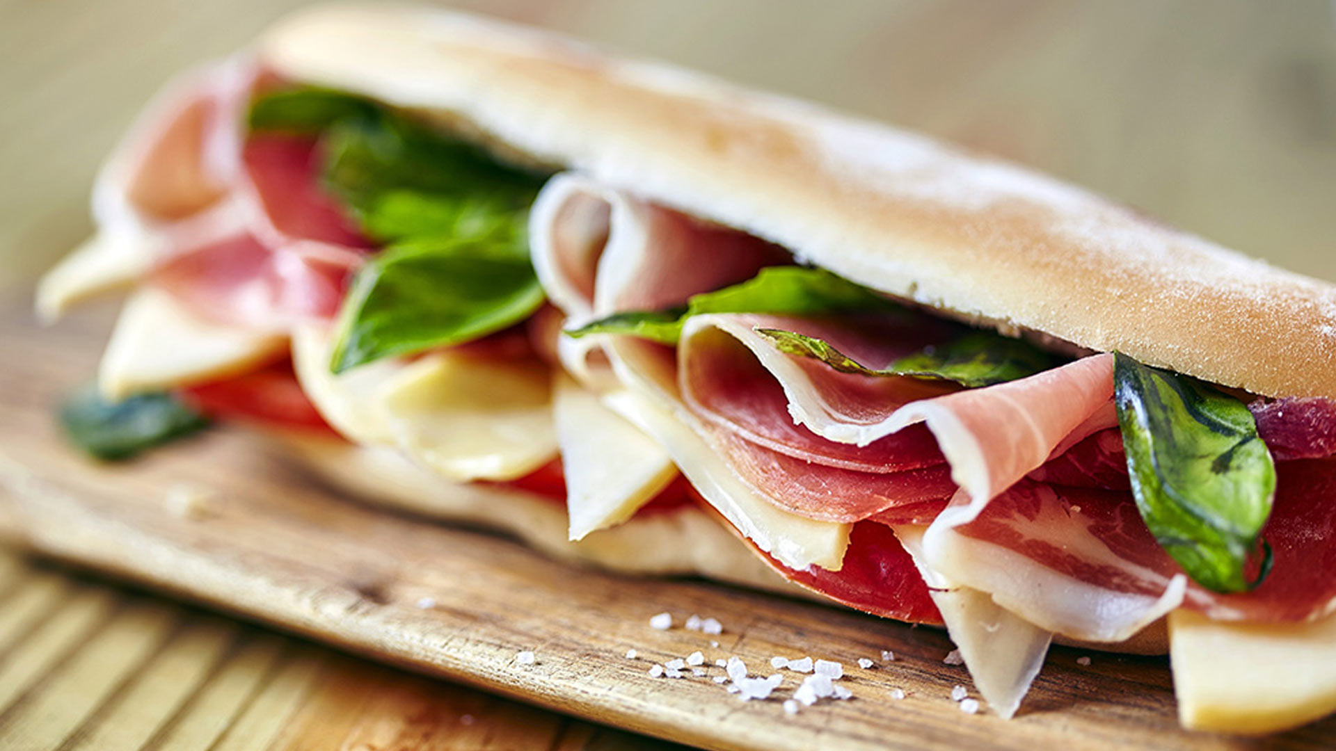 Ciabatta prosciutto e formaggio - Italia